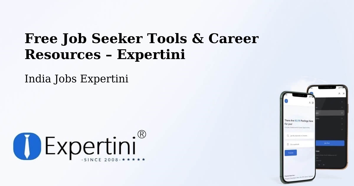 Free Job Seeker Tools & Career Resources – Shimoga - Shimoga, India Jobs Expertini